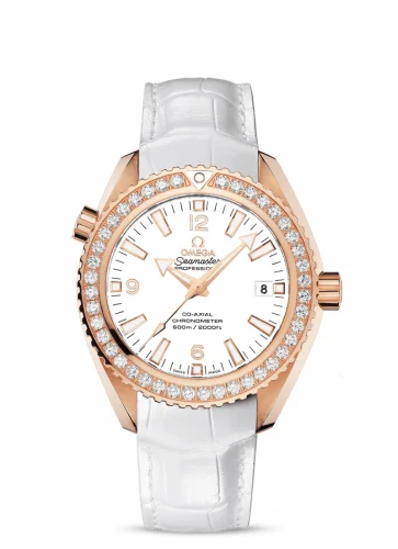 Omega Seamaster Planet Ocean 600M Co-Axial 42 Red Gold / Diamond / White / Alligator 232.58.42.21.04.001 (23258422104001)